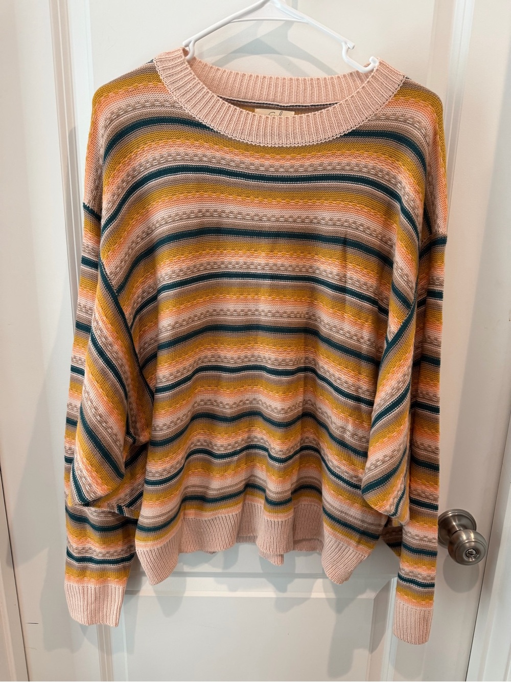 Easel Striped Sweater Size Medium